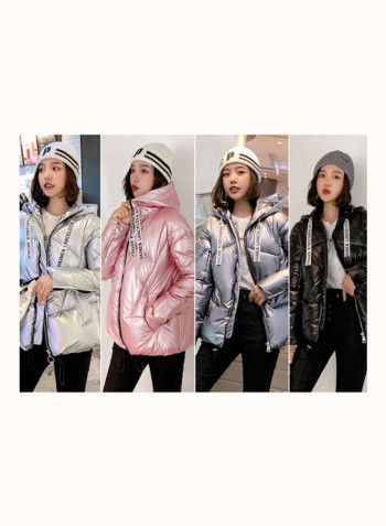 Personalized Down Cotton Jacket For Women White