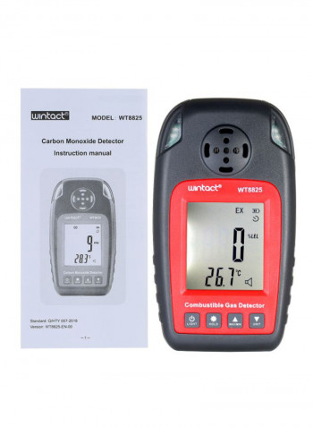 Industrial Digital Handheld Oxygen Tester Black/Red