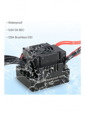 Sensorless Brushless Motor With Programming Card And Battery Sensorless Brushless Motor(5.3x4.5x4), Programming Card, (5.4x8x1.3) 1x Battery(7x5.6)cm