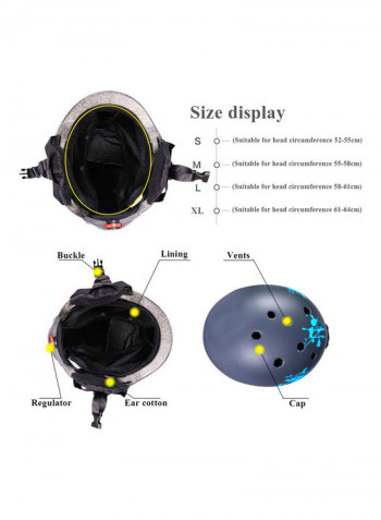 Ski Helmet Integrally-molded 27 x 27 x 27cm