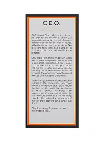 C.E.O. Rapid Flash Brightening Serum 1ounce