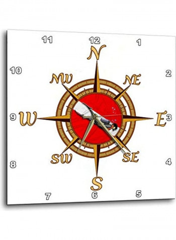 Wall Clock Multicolour 15x15inch