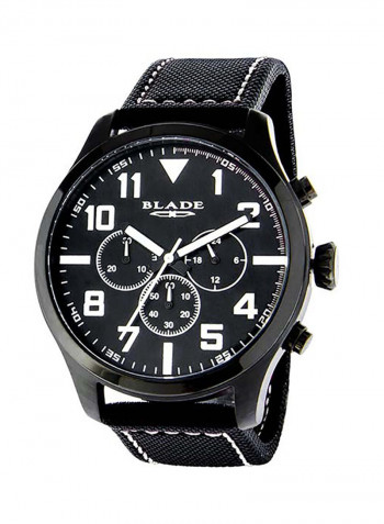 Men's Leather Analog Wrist Watch 3545G7NNN