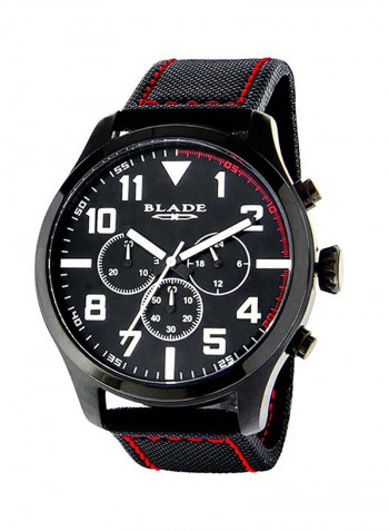Men's Leather Analog Wrist Watch 3545G7NRN