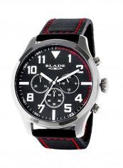 Men's Leather Analog Wrist Watch 3545G7SNN