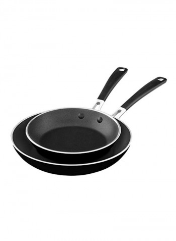 2-Piece Aluminium Skillet Black