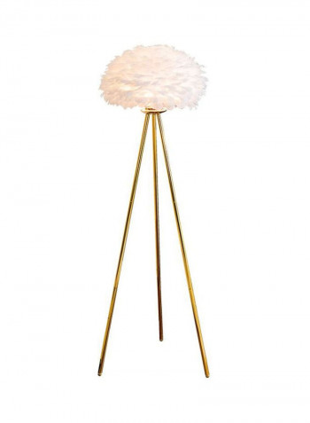 Feather Floor Lamp White/Gold 170X40cm
