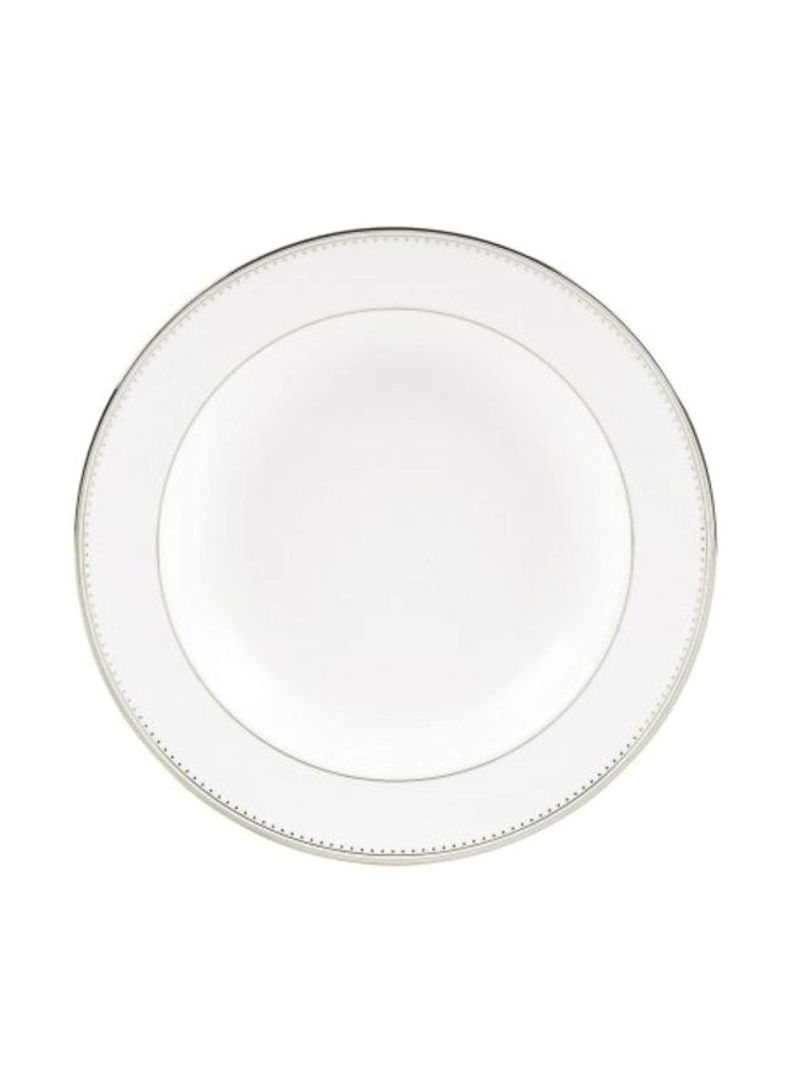 Grosgrain Imperial Platter White 9inch