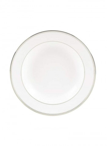 Grosgrain Imperial Platter White 9inch