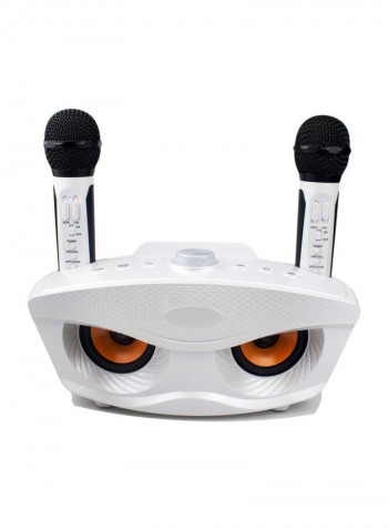 3-Piece Bluetooth Speaker With Microphone Set DV1644 White