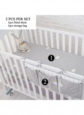 Baby'S Stylish Cushion Pad Hanging Storage Bag Set