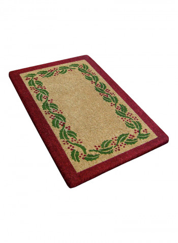 Coco Mat Holly Ivy Border Doormat Multicolour 22 x 36inch