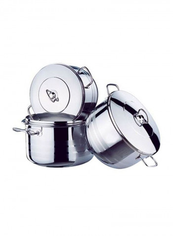 6-Piece Mega Plus Cookware Set Silver