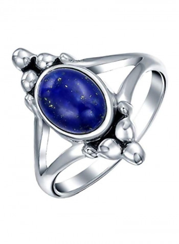 925 Sterling Silver Moonstone Studded Ring