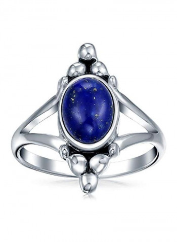 925 Sterling Silver Moonstone Studded Ring