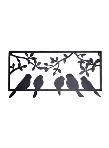 Bird Silhouette Wall Art Black