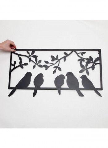 Bird Silhouette Wall Art Black