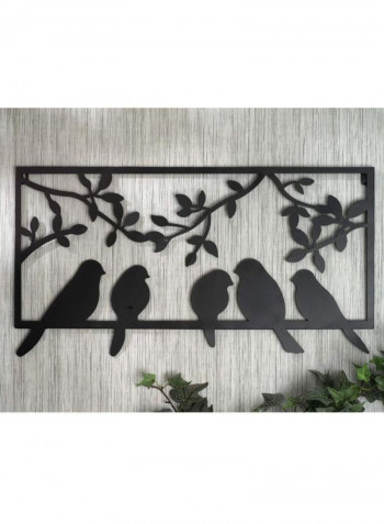 Bird Silhouette Wall Art Black