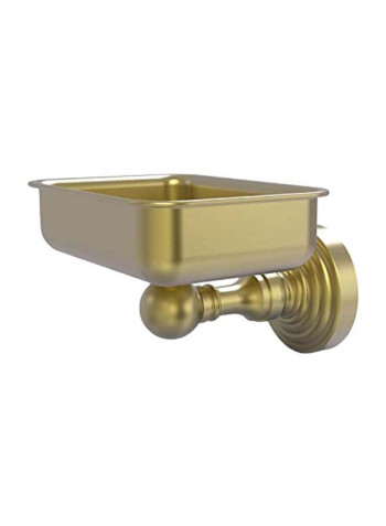 Wall Mounted Brass Soap Dish Gold 4.5x3.5x3inch