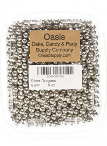 Cupcake Cookie Sprinkles Silver 6x5x2inch