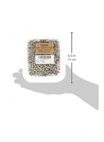 Cupcake Cookie Sprinkles Silver 6x5x2inch