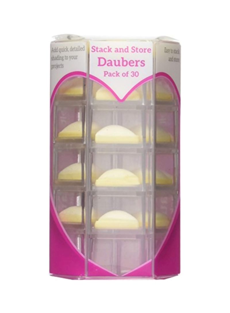 Daubers Storage Rack Silver/Pink/White 1x4x2inch