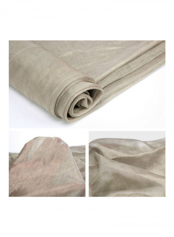 Mesh Blocking Radiation Shielding Curtain Mosquito Net Cloth Grey 100x150x0.2cm
