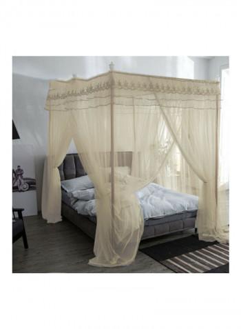 Mesh Blocking Radiation Shielding Curtain Mosquito Net Cloth Grey 100x150x0.2cm
