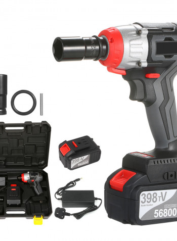 Cordless Multifunction Impact Wrench Kit With Carrying Case Black 40 x 10 x 31cm