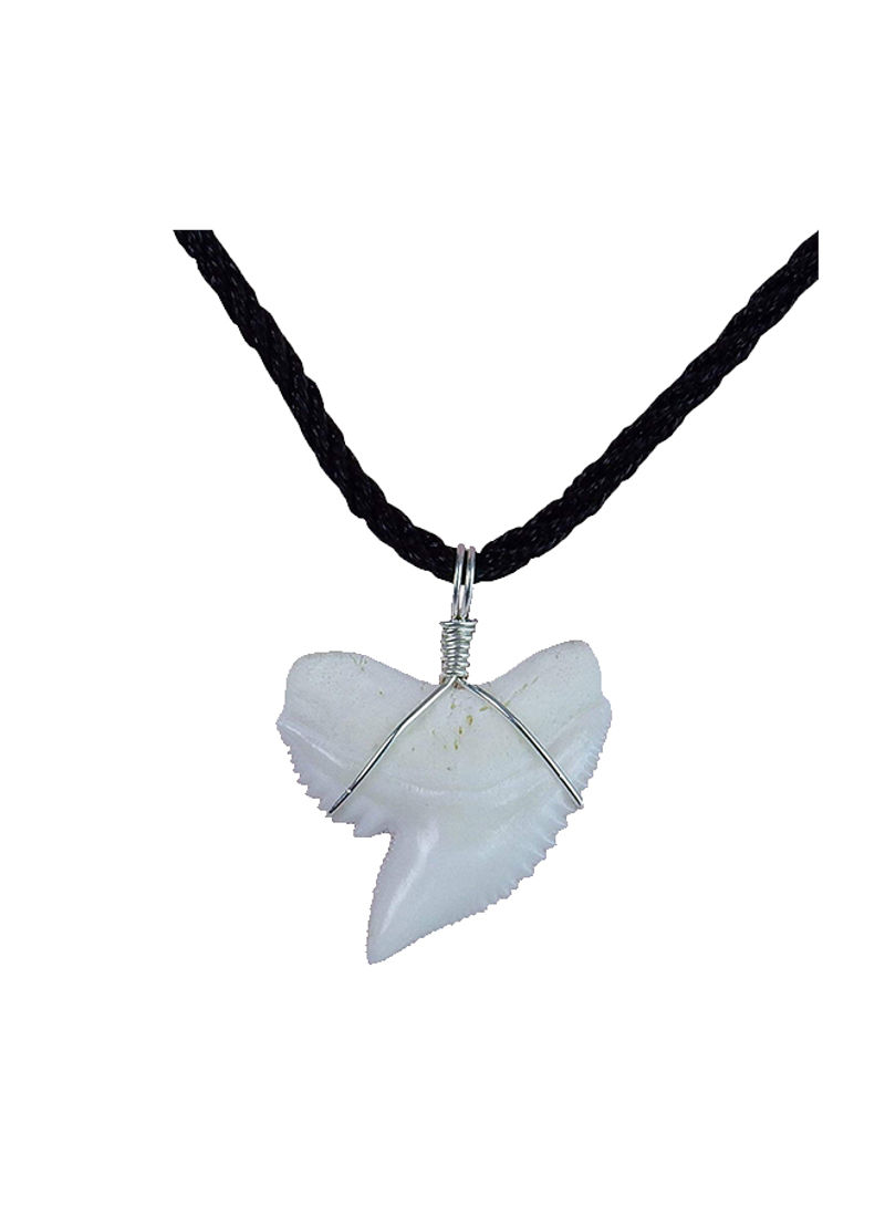 Real Tiger Shark Tooth Necklace Sterling Silver Charm Pendant For Boys Girls Unisex Sharks Jewelry