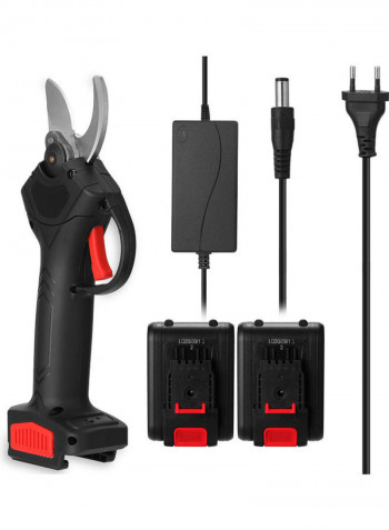 21V Cordless Electric Pruner Cutter Landscaping Tool Black 29.50x9.00x25.50cm