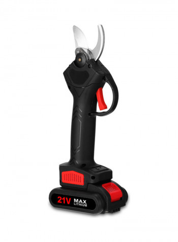 21V Cordless Electric Pruner Cutter Landscaping Tool Black 29.50x9.00x25.50cm