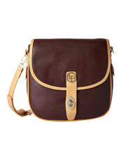 Polyester Blend Crossbody Bag LWSL00196_Brown Brown