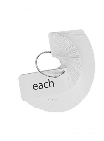 Sight Words Flash Card Set With 2 Rings