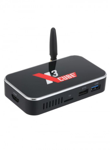 Android TV Set Top Box X3 CUBE Black/Silver