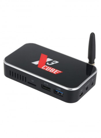 Android TV Set Top Box X3 CUBE Black/Silver
