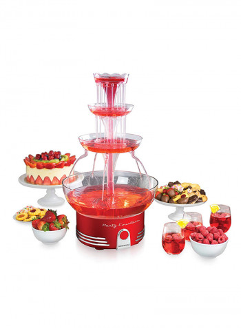 Lighted Party Fountain 1 لتر YTRE987851 أحمر