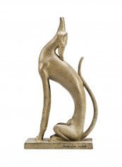 Upturned Dog Statue Yellow 810g reviews Upturned Dog Statue Yellow 810g