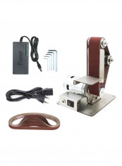 Electric Belt Sander Polishing Grinding Machine Kit Black/Silver/Brown