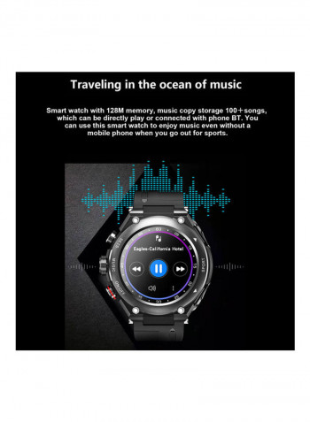 T92 Smart Counter Watch With Earphones Black