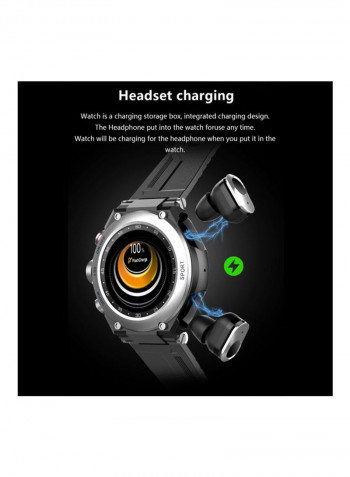 T92 Smart Counter Watch With Earphones Black