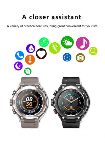 T92 Smart Counter Watch With Earphones Black