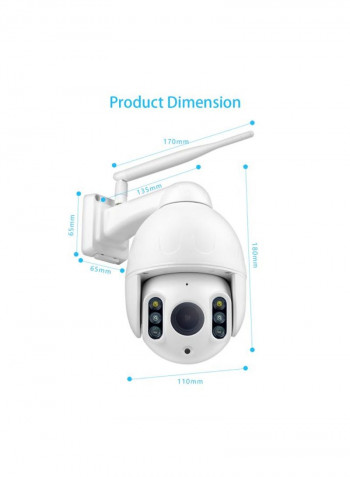 Full-HD Waterproof IP Camera - EU Plug