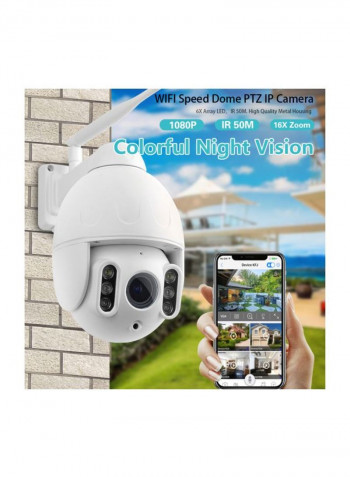 Full-HD Waterproof IP Camera - EU Plug