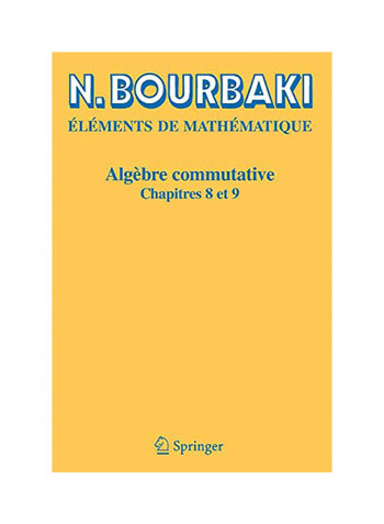 Algèbre Commutative: Chapitres 8 Et 9 Paperback 2
