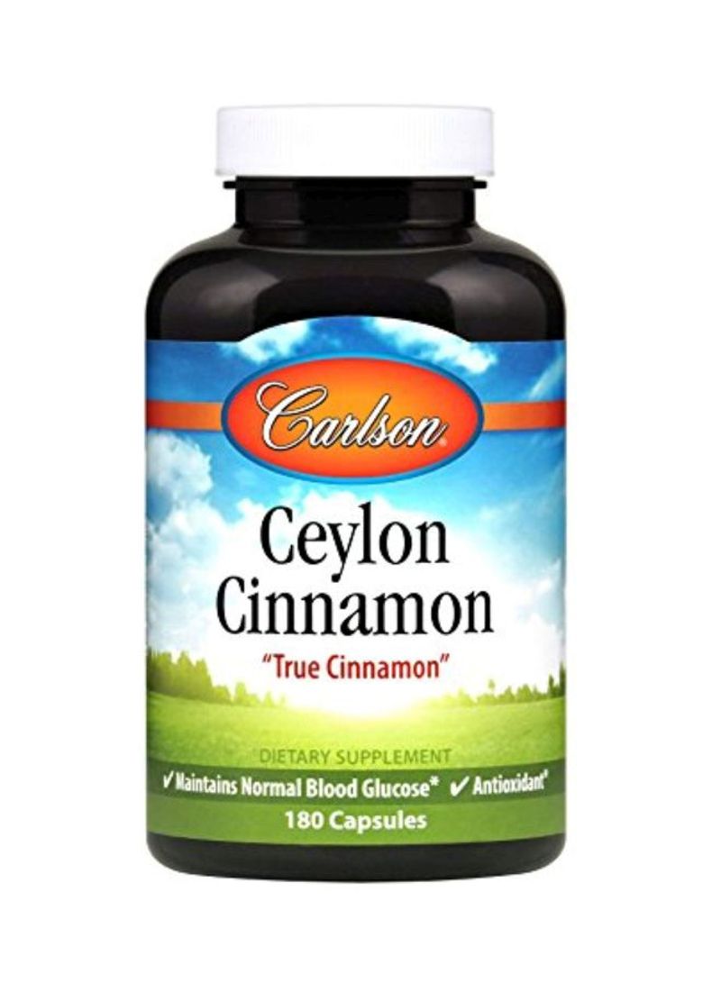 Ceylon Cinnamon True Cinnamon 500mg - 180 Capsules