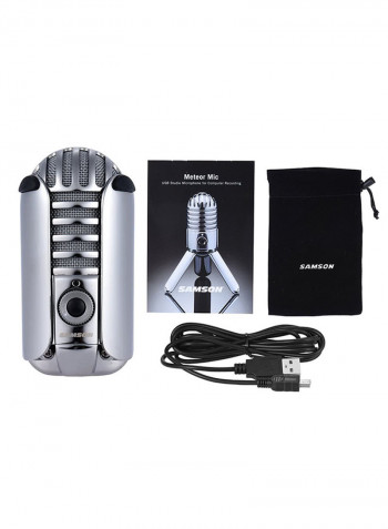 Desktop Recording Condenser Microphone I2370 Silver