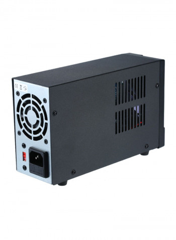 3-Digit LED Display High Precision Adjustable Mini Power Supply Black