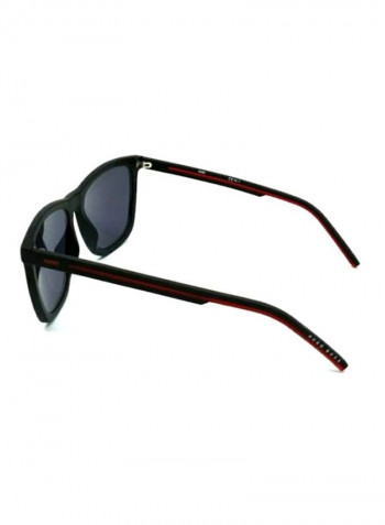 Men's Full Rim Rectangular Sunglasses - Lens Size: 56 mm