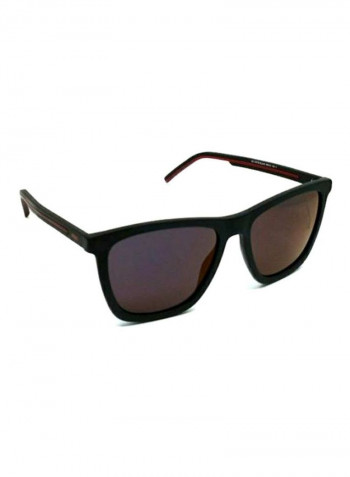 Men's Full Rim Rectangular Sunglasses - Lens Size: 56 mm